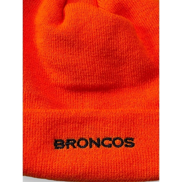 NWT New Era Denver Broncos NFL Embroidered Logos Beanie Hat Unisex OS Orange - Picture 8 of 10